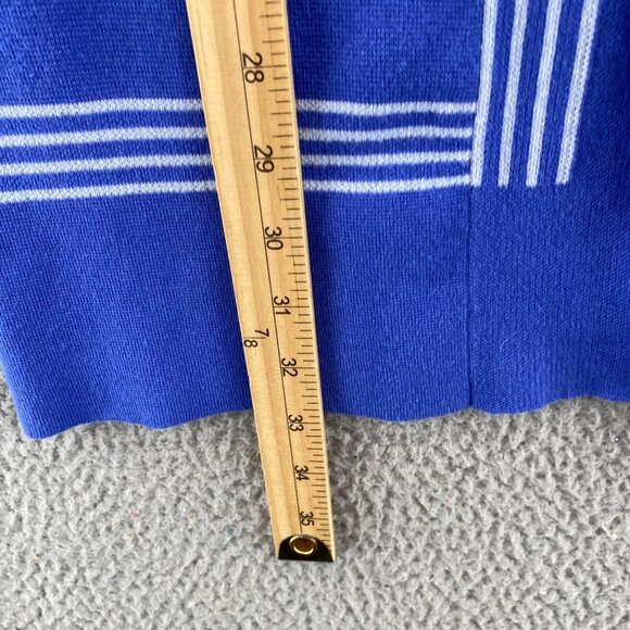 Talbots Sweater Womens Extra Small Blue Open Cardigan Stretch Knit Pocket Casual - Picture 9 of 10